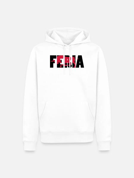 Feria - Sweat à capuche Premium bio Homme - blanc