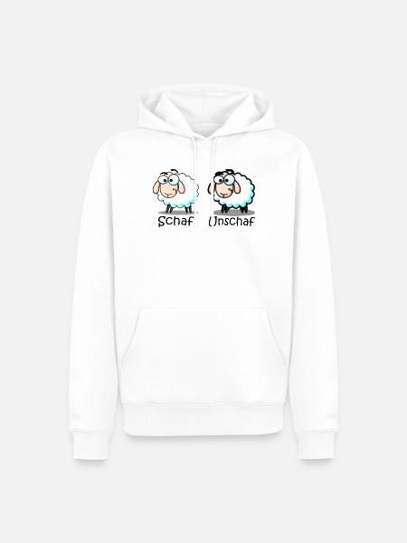 sheep - Men’s Premium Organic Hoodie - white