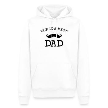 World's Best Dad - Männer Premium Bio Hoodie - Weiß - Vorne - Nico (187cm)