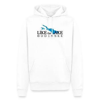 Like the Lake Bodensee - Männer Premium Bio Hoodie - Weiß - Vorne - Nico (187cm)