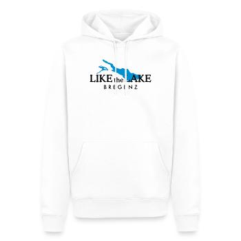 Like the Lake - Bregenz am Bodensee - Männer Premium Bio Hoodie - Weiß - Vorne - Nico (187cm)