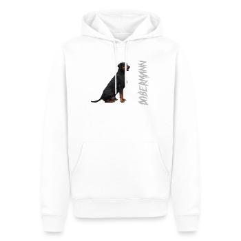 Doberman, sports de chien, race de chien, chien de garde, animaux - Sweat à capuche Premium bio Homme - blanc - Devant - Nico (187cm)