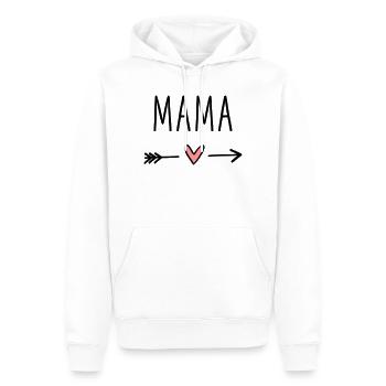 Mama Herz Pfeil Liebe Muttertag Geschenk - Männer Premium Bio Hoodie - Weiß - Vorne - Nico (187cm)