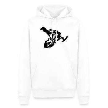 snowmobile stunt - Männer Premium Bio Hoodie - Weiß - Vorne - Nico (187cm)
