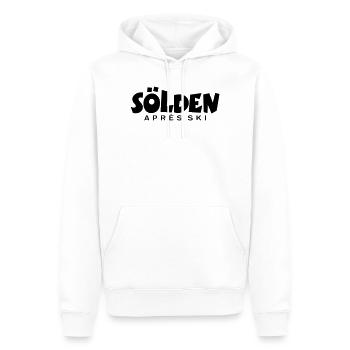 Sölden Après-Ski - Sweat à capuche Premium bio Homme - blanc - Devant - Nico (187cm)