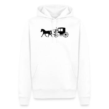 entraîneur - Sweat à capuche Premium bio Homme - blanc - Devant - Nico (187cm)