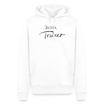 Best coach - Men’s Premium Organic Hoodie - white - Front - Nico (187cm)