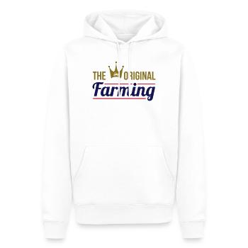 Farming - Sweat à capuche Premium bio Homme - blanc - Devant - Nico (187cm)