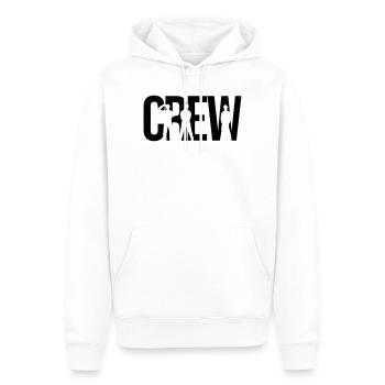 crew - Men’s Premium Organic Hoodie - white - Front - Nico (187cm)