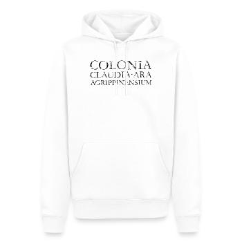 COLONIA CLAUDIA ARA AGRPPINENSIUM Köln (Vintage) - Männer Premium Bio Hoodie - Weiß - Vorne - Nico (187cm)