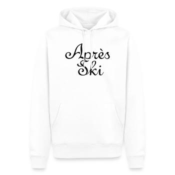 Sports d’hiver Après-ski - Sweat à capuche Premium bio Homme - blanc - Devant - Nico (187cm)
