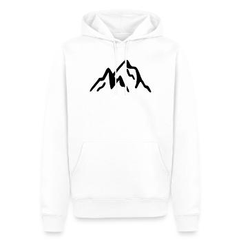 Gebirge - Männer Premium Bio Hoodie - Weiß - Vorne - Nico (187cm)