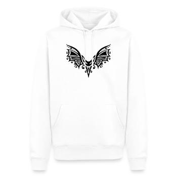 Fledermaus mit großen Flügeln - Männer Premium Bio Hoodie - Weiß - Vorne - Nico (187cm)