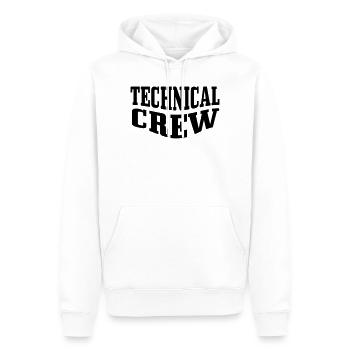 Technische Crew 2 - Männer Premium Bio Hoodie - Weiß - Vorne - Nico (187cm)
