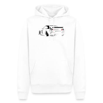 skyline gtr cars Symbol sketch illustration - Männer Premium Bio Hoodie - Weiß - Vorne - Nico (187cm)