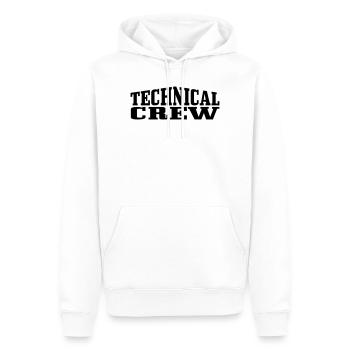 Technical Crew 1 - Männer Premium Bio Hoodie - Weiß - Vorne - Nico (187cm)