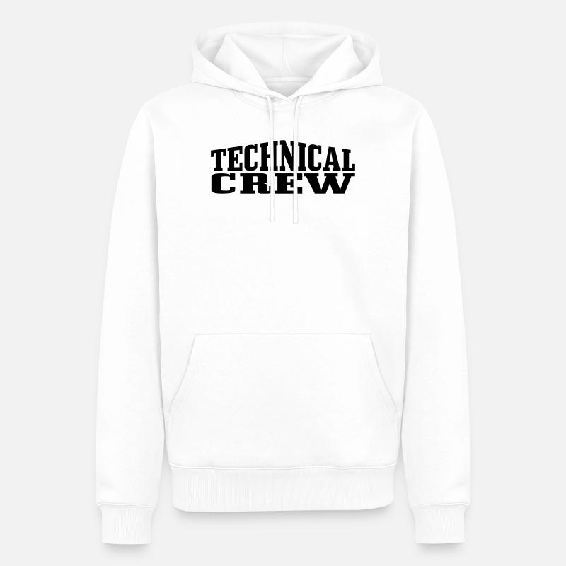 Technical Crew 1 - Männer Premium Bio Hoodie - Weiß