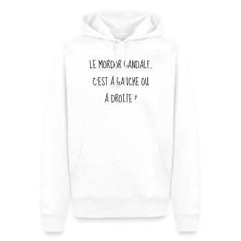 Cinéma / Citation / Série télé / Geek - Sweat à capuche Premium bio Homme - blanc - Devant - Nico (187cm)