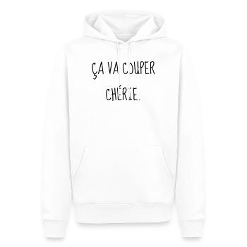 Cinéma / Citation / Série télé / Geek - Sweat à capuche Premium bio Homme - blanc - Devant - Nico (187cm)