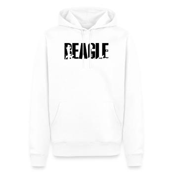 Hound Beagle - Sweat à capuche Premium bio Homme - blanc - Devant - Nico (187cm)