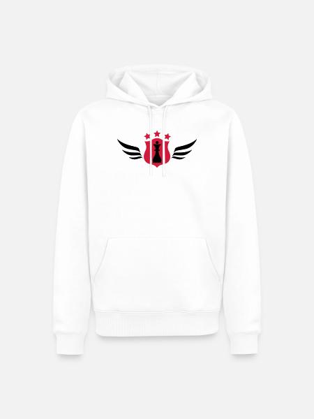 Chess / Schach / Spiel / Geek - Männer Premium Bio Hoodie - Weiß