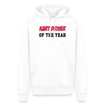 Go-Kart / Karting / Kart / Fahrer - Männer Premium Bio Hoodie - Weiß - Vorne - Nico (187cm)