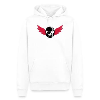 Go-Kart / Karting / Kart / Fahrer - Männer Premium Bio Hoodie - Weiß - Vorne - Nico (187cm)