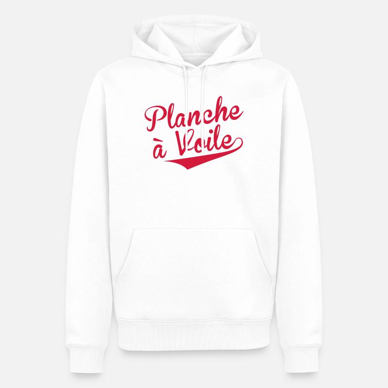 Windsurfen / Windsurfer / Windsurf / Windsurfing - Männer Premium Bio Hoodie - Weiß