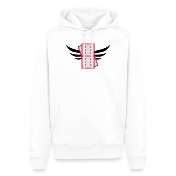 Domino / Dominoes / Spiel / Spieler - Männer Premium Bio Hoodie - Weiß - Vorne - Nico (187cm)