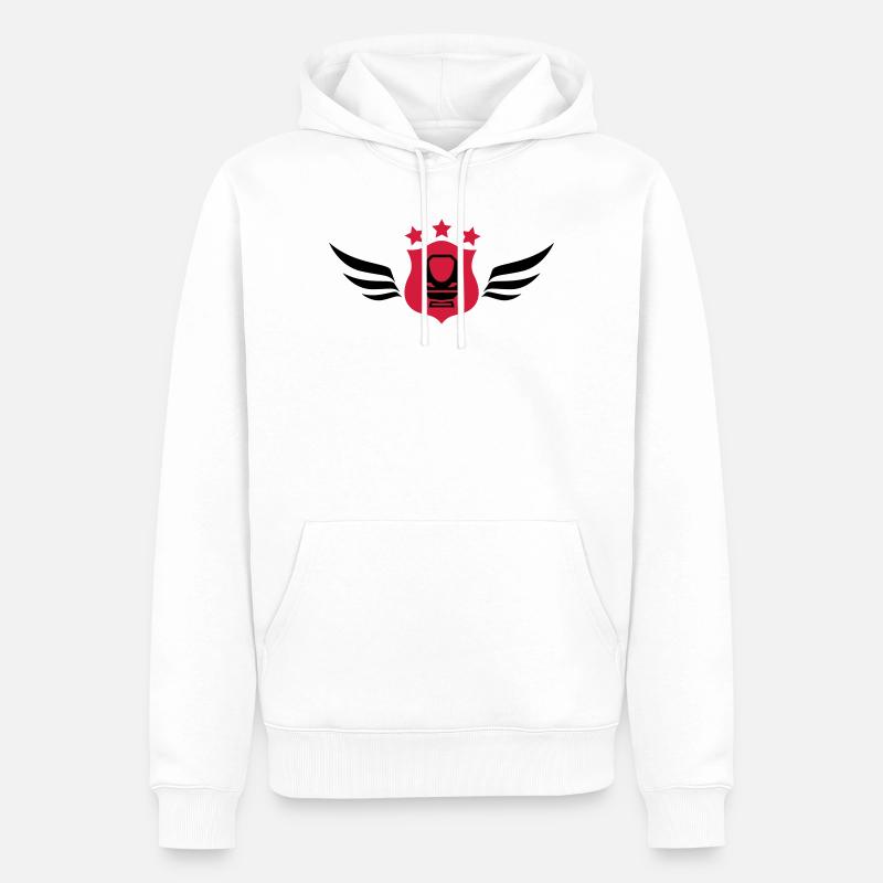 Eisenbahner / Eisenbahnen / Eisenbahn / Bahn - Männer Premium Bio Hoodie - Weiß