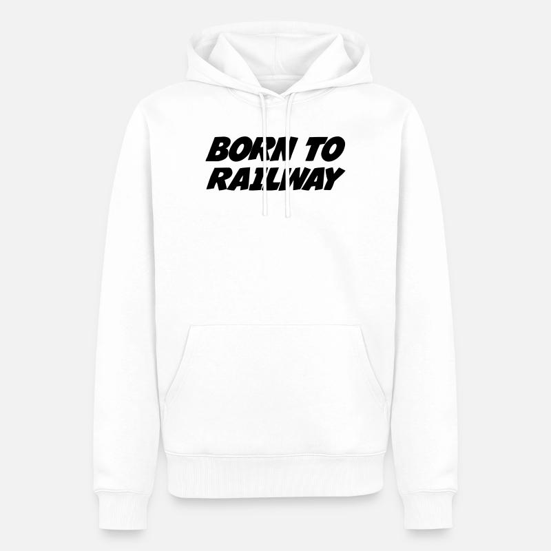 Eisenbahner / Eisenbahnen / Eisenbahn / Bahn - Männer Premium Bio Hoodie - Weiß