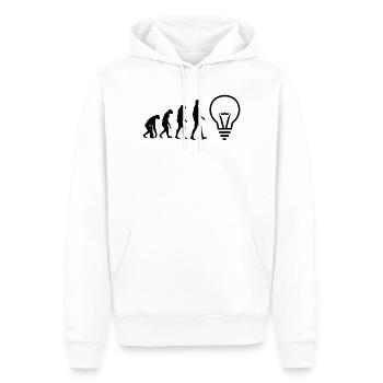 Electricien / Electricité / Travail / Métier / Job - Sweat à capuche Premium bio Homme - blanc - Devant - Nico (187cm)