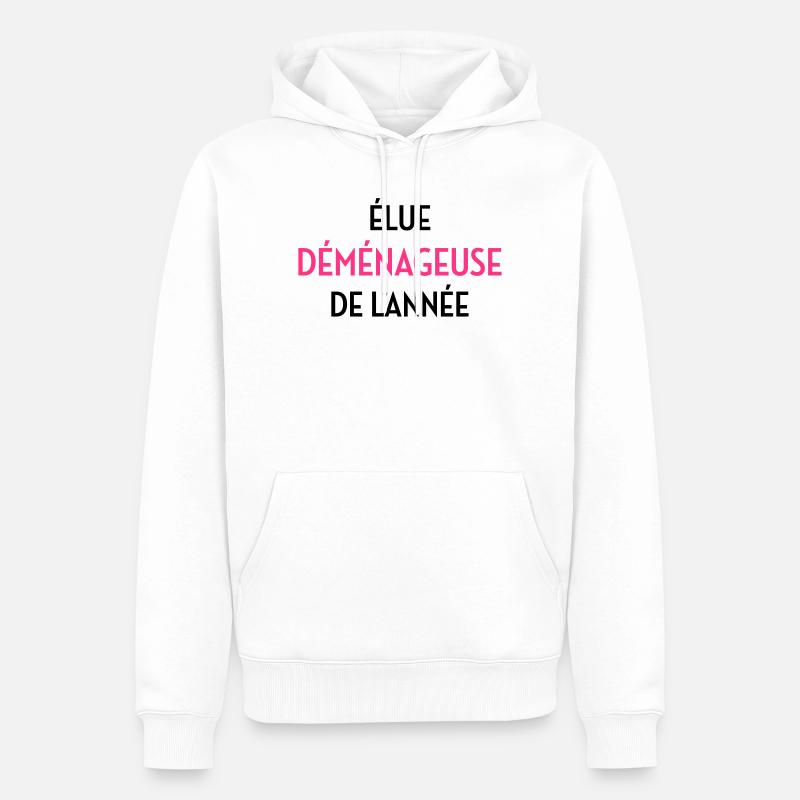 frachtführer / möbelpacker / mover / bewegen - Männer Premium Bio Hoodie - Weiß