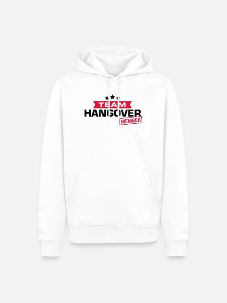 hangover team - Männer Premium Bio Hoodie - Weiß