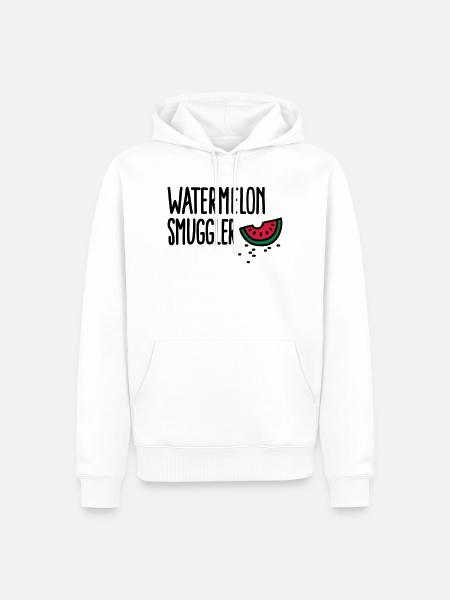Watermelon smuggler - Men’s Premium Organic Hoodie - white