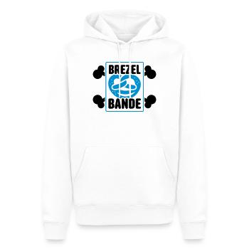 brezel bande - Männer Premium Bio Hoodie - Weiß - Vorne - Nico (187cm)