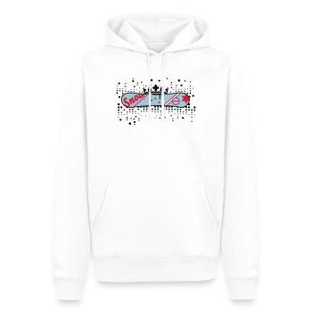 Snowboard mit Krone Snowboard King - Männer Premium Bio Hoodie - Weiß - Vorne - Nico (187cm)