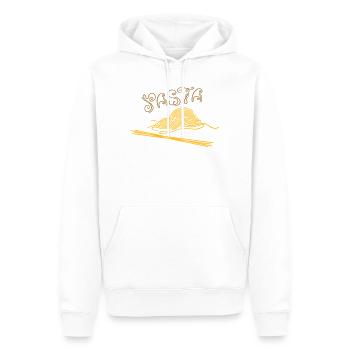 Pâtes, Cuisine italienne. - Sweat à capuche Premium bio Homme - blanc - Devant - Nico (187cm)