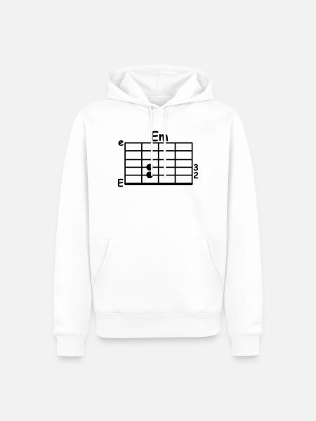 chord - Men’s Premium Organic Hoodie - white
