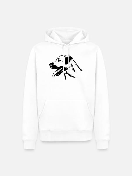 Kangal head - Men’s Premium Organic Hoodie - white