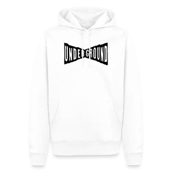 underground gangster like a boss krass cool - Männer Premium Bio Hoodie - Weiß - Vorne - Nico (187cm)