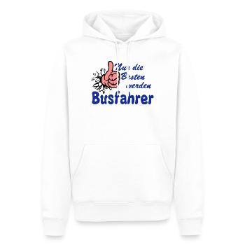Busfahrer Bus Omnibus nur die besten (25) - Männer Premium Bio Hoodie - Weiß - Vorne - Nico (187cm)