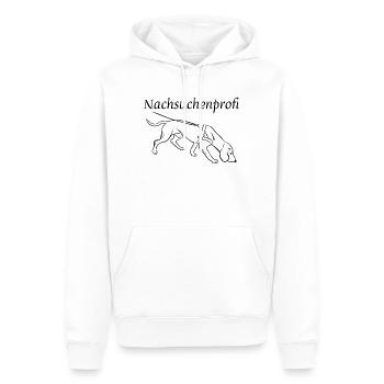Nachsuchenprofi - Männer Premium Bio Hoodie - Weiß - Vorne - Nico (187cm)