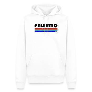 Palerme - Sweat à capuche Premium bio Homme - blanc - Devant - Nico (187cm)