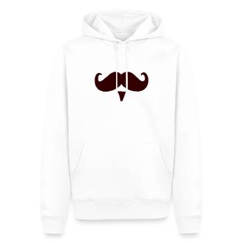 Schnurrbart Schnauz Oberlippenbart Geschenk - Männer Premium Bio Hoodie - Weiß - Vorne - Nico (187cm)