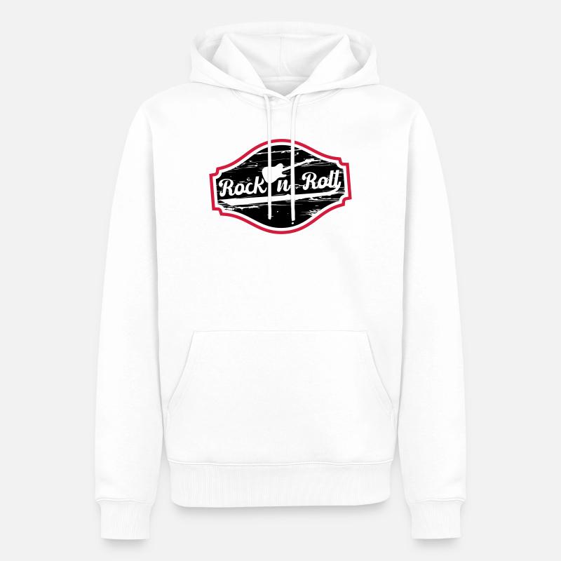 Rock n Roll Baby - Sweat à capuche Premium bio Homme - blanc