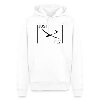 Segelflugzeug - Männer Premium Bio Hoodie - Weiß - Vorne - Nico (187cm)