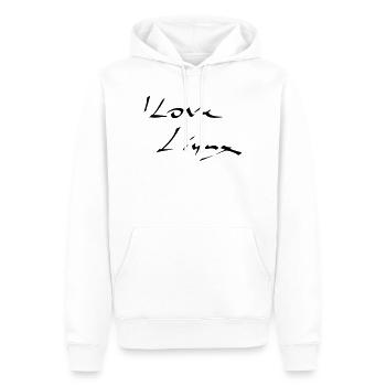 Linux, Logiciels, Programmation - Sweat à capuche Premium bio Homme - blanc - Devant - Nico (187cm)