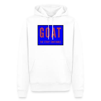 Grande impression d’animation pour les vêtements pour enfants - Sweat à capuche Premium bio Homme - blanc - Devant - Nico (187cm)