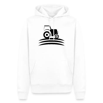 traktor tractor farm farmer symbol farmer Farm - Männer Premium Bio Hoodie - Weiß - Vorne - Nico (187cm)
